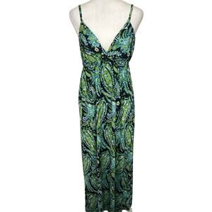 Vintage Y2K Wet Seal Paisley Babydoll Maxi Dress Boho Indie Festival Summer M
